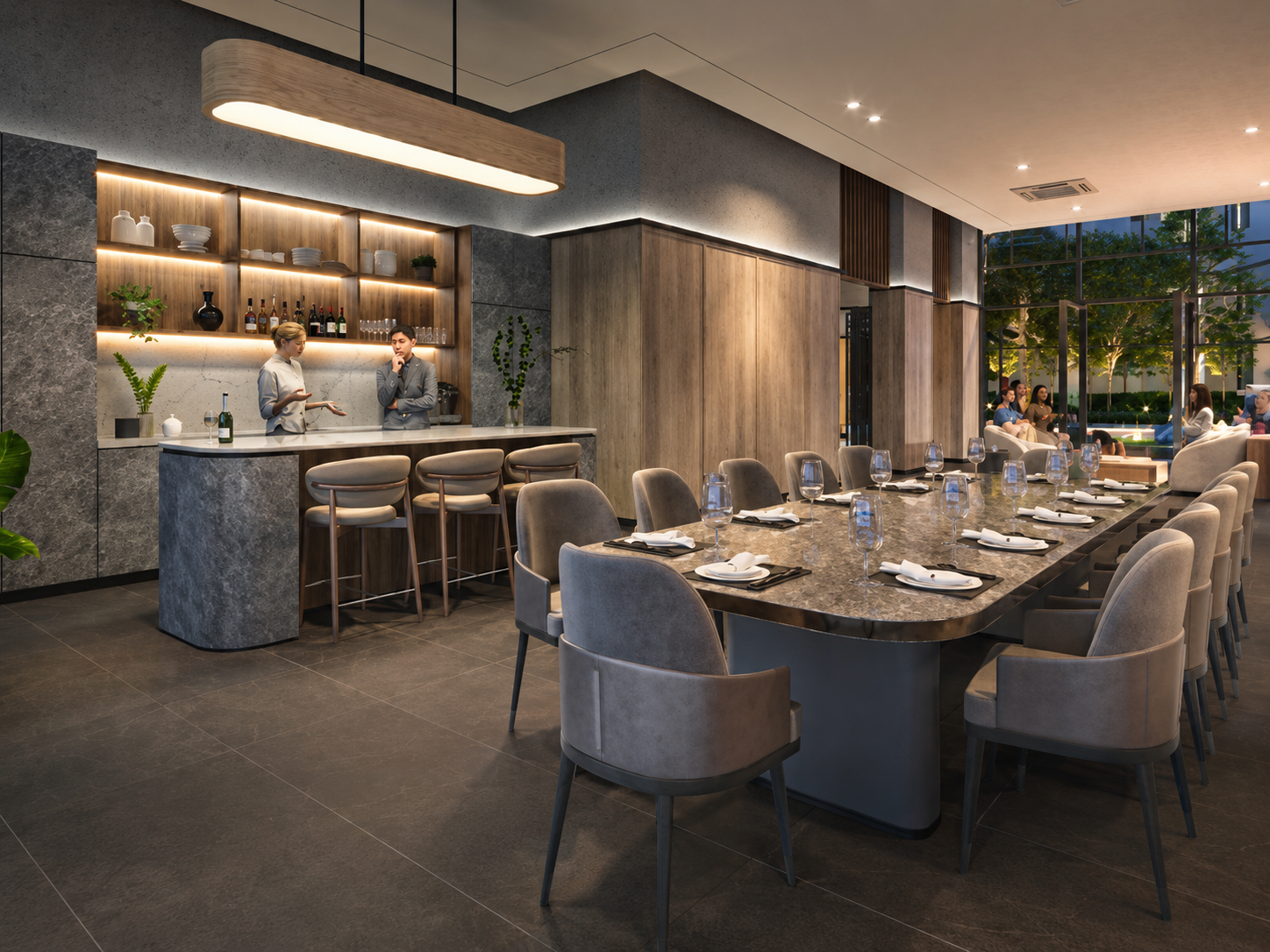 KSL Nexus gourmet suite and social facilities